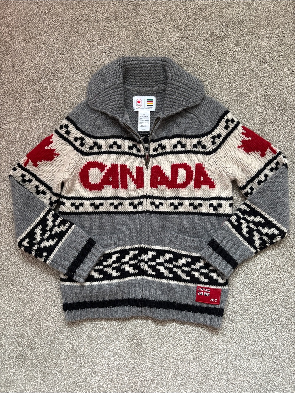 Hudson’s Bay Canada Wool Olympic Boys Sweater